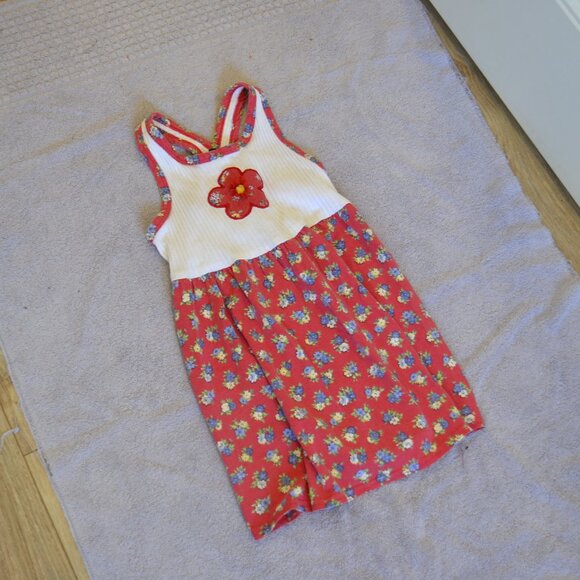 Red Flower Side x Side Dress - Picture 1 of 3